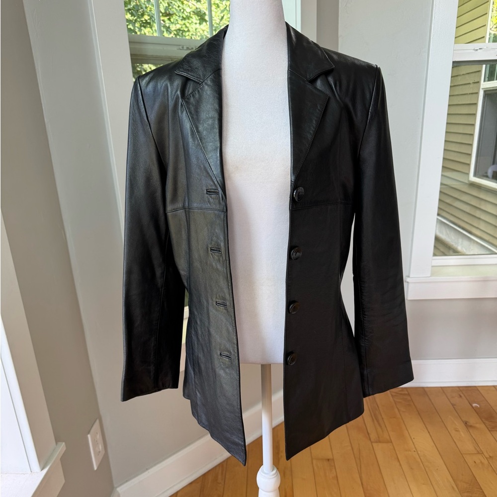 Vintage Pelle Studio Wilson’s Leather Black Leather Jacket Size Medium